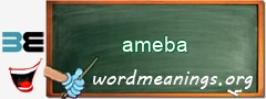 WordMeaning blackboard for ameba